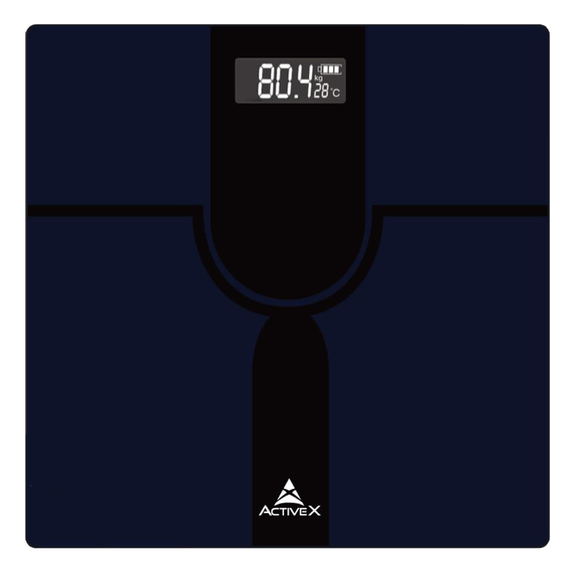 ActiveX (Australia) Ivy Digital Body Weight Bathroom Personal Scale | Step-On Technology | Batteries included | High Precision Measurements| Prussian Blue