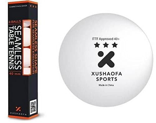 XuShaoFa 3 * ITTF Plastic – 6 Table Tennis Balls