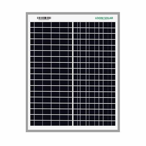 Panel 20W-12V for Home Lighting System, DIY Projects, Small Battery Charging(7Ah)| Pack of 1 | Max. Current - 1.04 amps & Max. Voltage - 19.25 Volts, Performance Warranty 25 Years