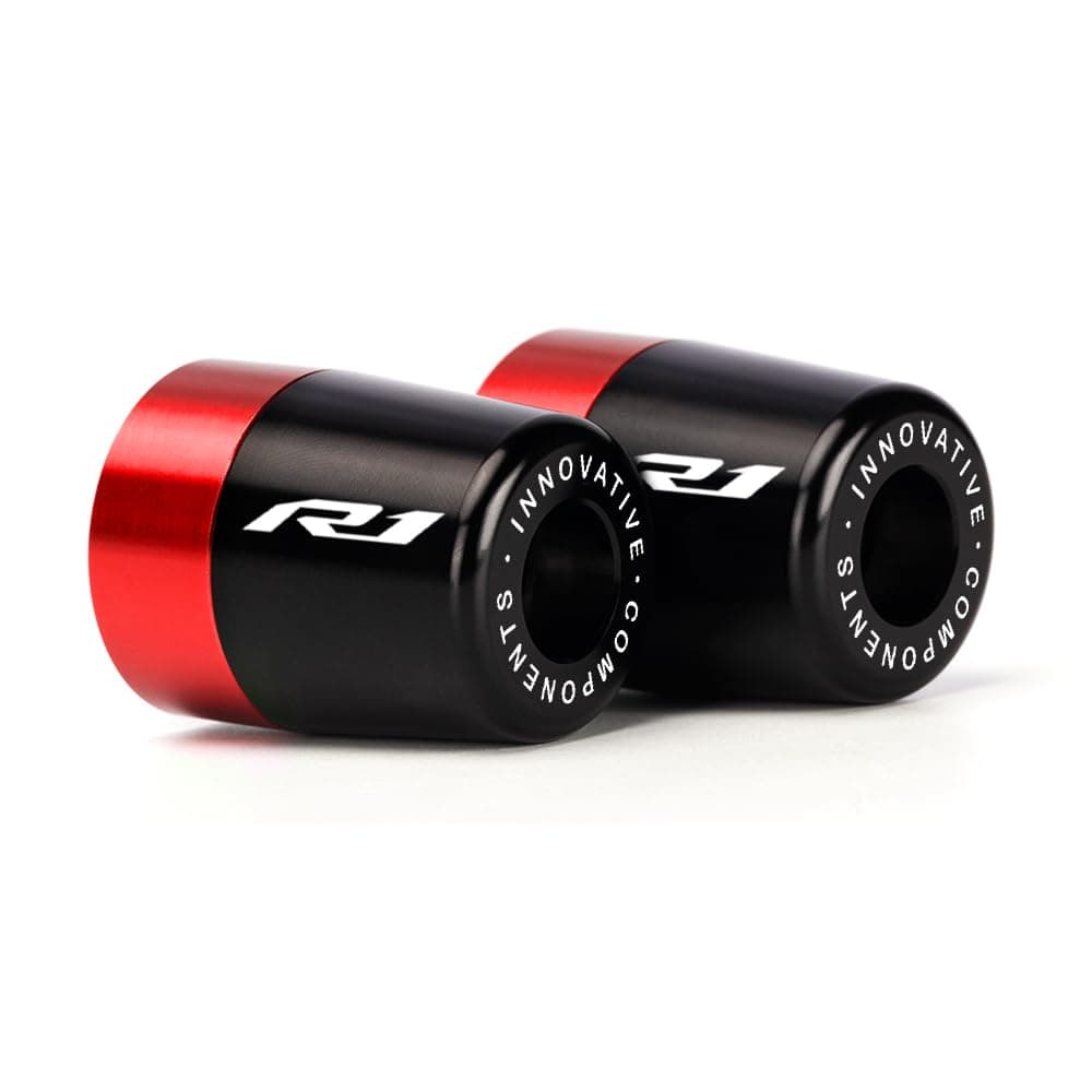 Handle Bar Ends Hand Grips Plug Caps Compatible with Yamaha YZF R1 R1M R1S 1998-2020 2021 2022 2023 2024 2025 | Motorcycle Balance Pad YZF-R1 YZFR1 YZF-R1M YZF-R1S Accessories