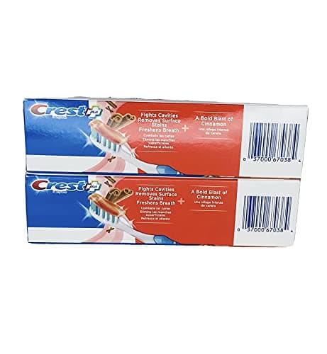 Crest Plus Complete + Whitening Cinnamon Rush Expressions 5.4 oz 2 Boxes