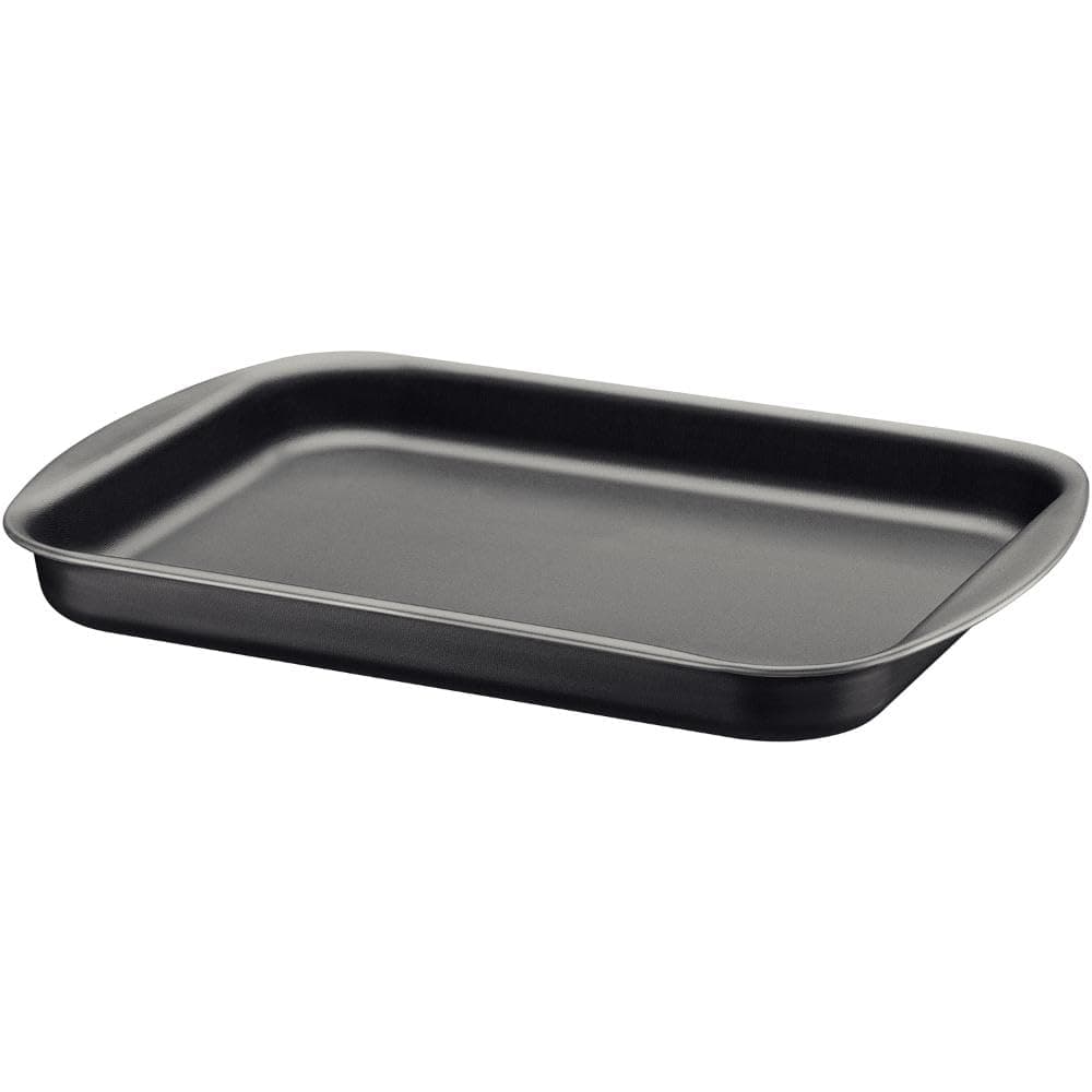 Tramontina Brasil 34cm 2.9L Graphite Aluminum Flat Roasting Pan with Interior and Exterior Starflon Max PFOA Free Nonstick Coating Graphite