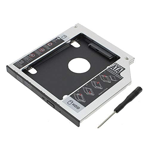 SSD HDD Caddy 9.5mm Aluminum SATA 2nd Hard Disk Drive Caddy Case Adapter for Universal Laptop CD/DVD-ROM Optical Bay