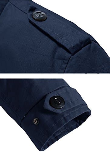 Lega Mens Cotton Classic Jacket Lightweight Spring & Fall Casual Coat Outerwear