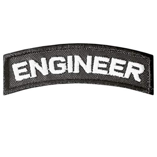 Engineer Tab Badge US Army Tactical Morale Touch Fastener Patch