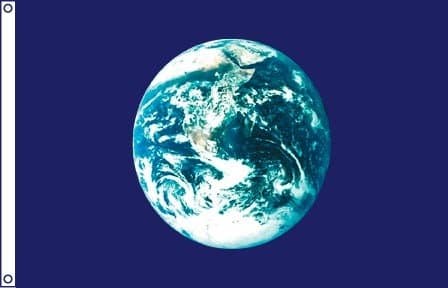 SoCal Flags Earth Flag from 3x5 Foot Polyester Planet Earth - Sold by A Proud American Company - Durable 100d Material Not See Thru Like Other Brands Weather Resistant