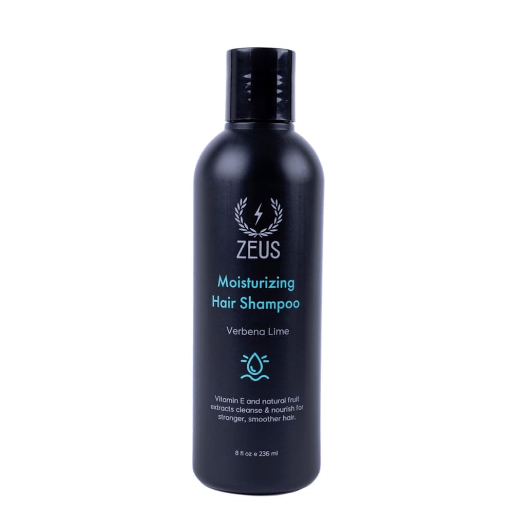 ZEUS Advanced Moisturizing Shampoo for Men with Vitamin E & Natural Fruit Extracts for Smooth, Healthy, Restoring Hair, Cleanse & Balance Scalp (Made in USA) 8 oz.