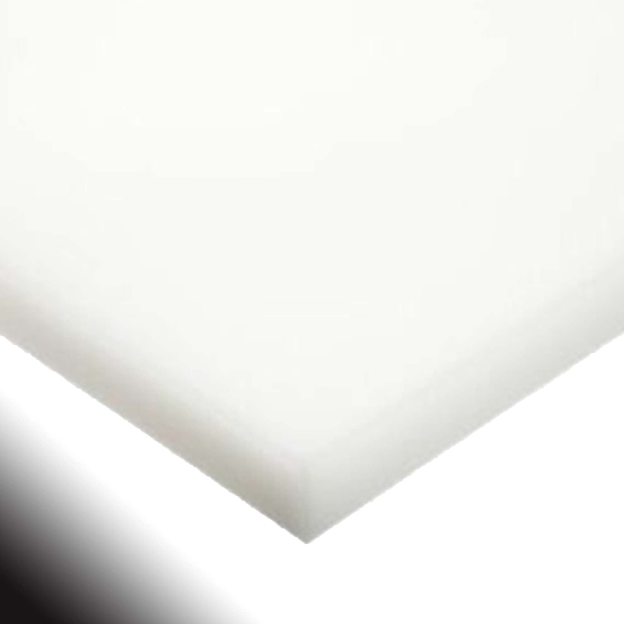 Marine Board HDPE (High Density Polyethylene) Plastic Sheet 3/4" x 24" x 48” White Color Textured