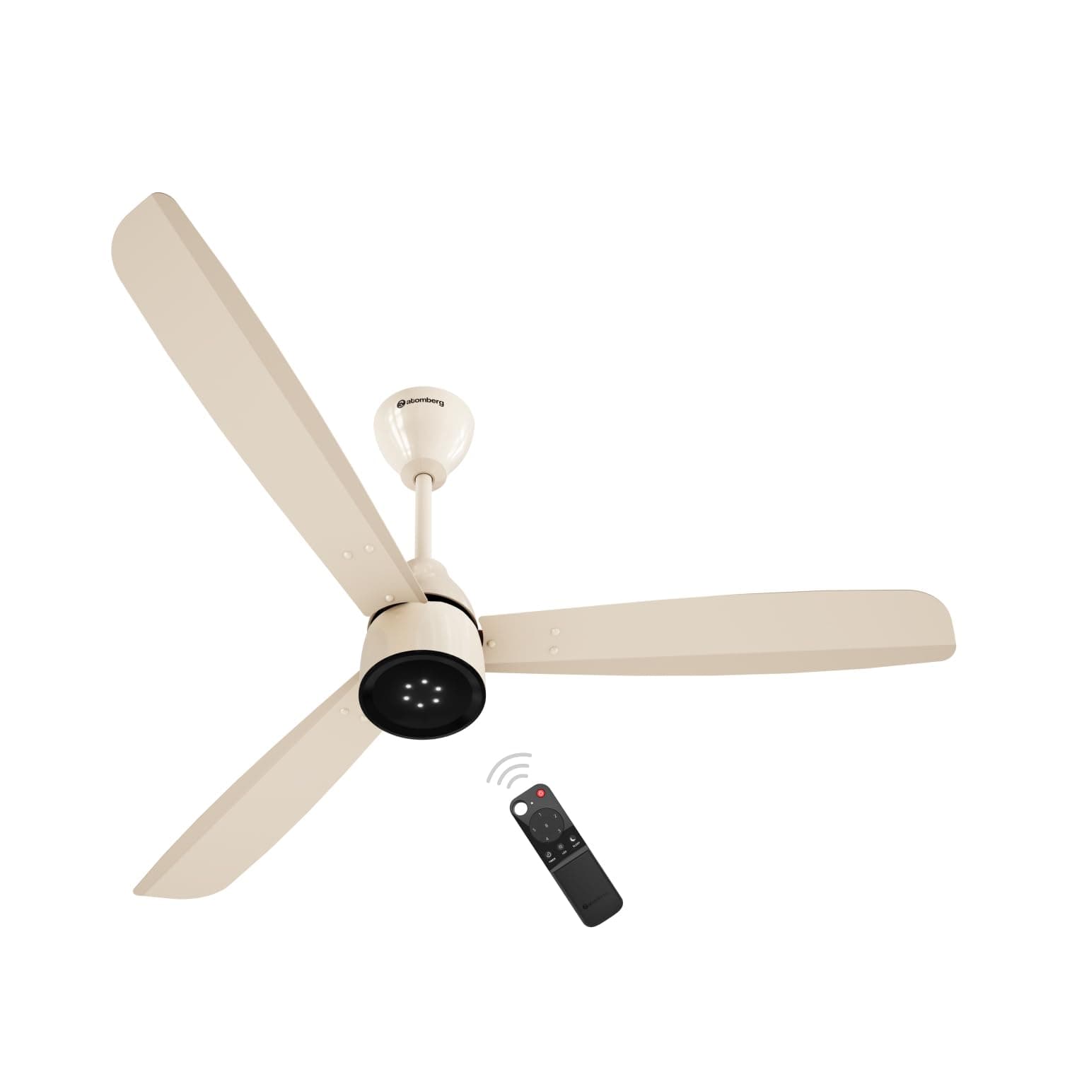 Renesa Enzel 1200mm BLDC Ceiling Fan with Remote Control | BEE 5 star Rated Energy Efficient Ceiling Fan | High Air Delivery with LED Indicators| 1+1 Year Warranty (Seasand Ivory)