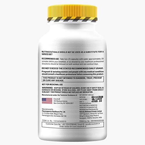 CrazyBulk GYNECTROL For Chest Fat, Natural Alternative for Unique Formula (60 Capsules)