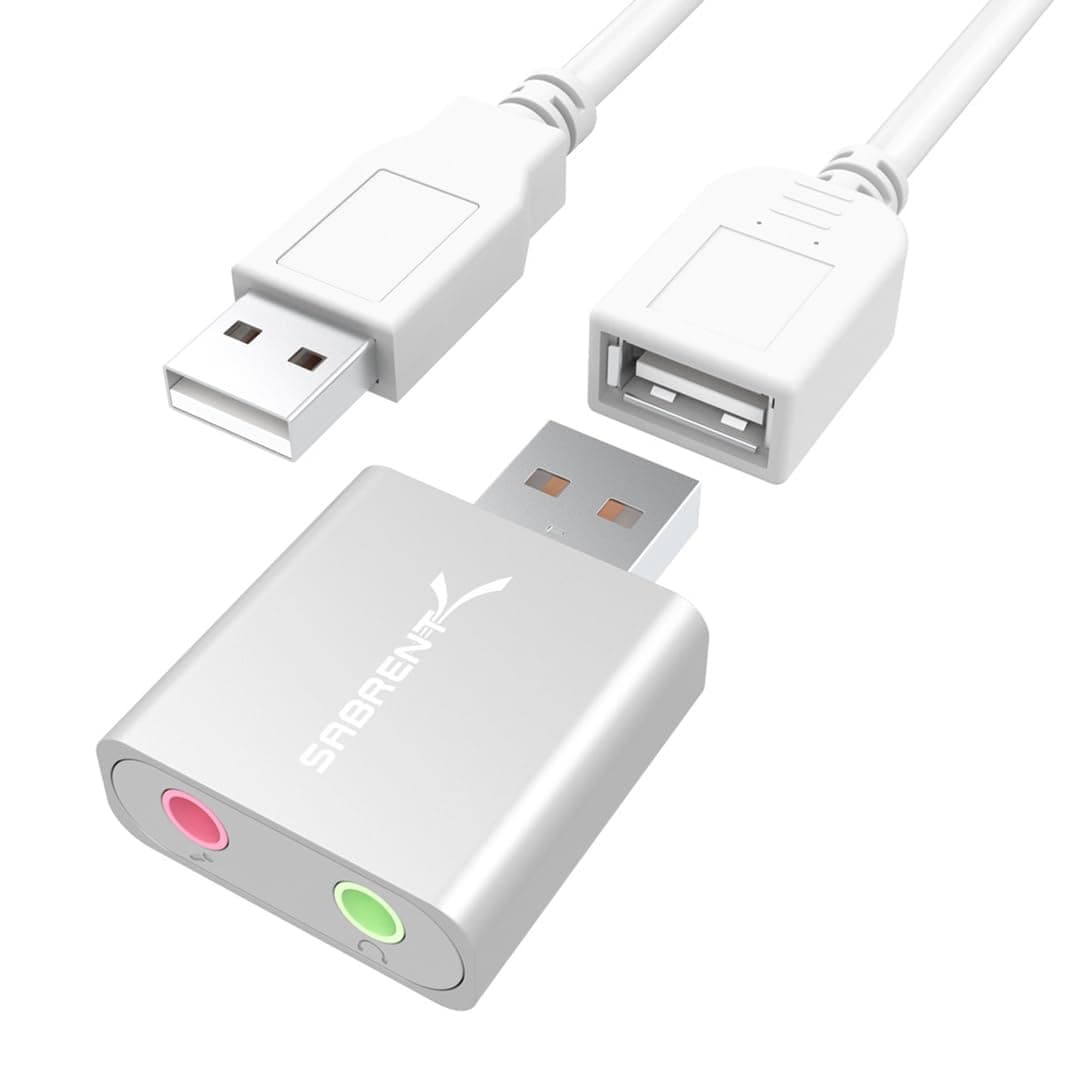 SABRENT Aluminum USB Sound Adapter