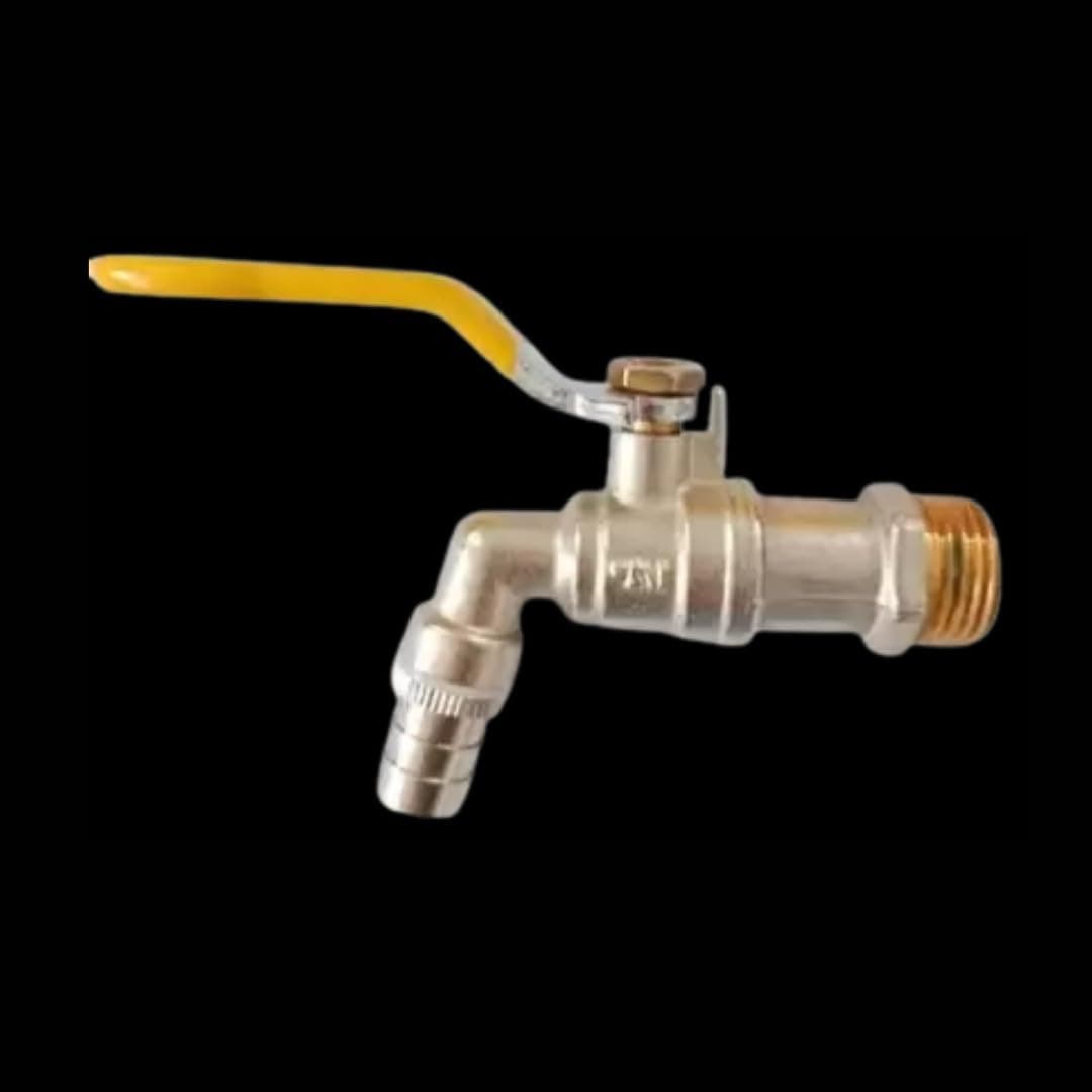 BATHONIX Brass Nozzle Bib Tap for Kitchen, Bathroom, Outdoor -Pack of 1