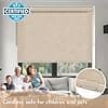 Persilux Blackout Roller Shades for Windows,Cordless,Linen Fabric,Roller Blinds,Thermal Insulated Fabric UV Protection,Window Shades for Home,Office,Bedroom,Door,Blackout-Beige,41" W X 84" H