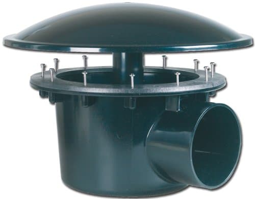 4 Inch Sump Bottom Drain with Dome for Koi Fish Pond or Koi Fish Quarantine Tank Filtration, Pond Fitting