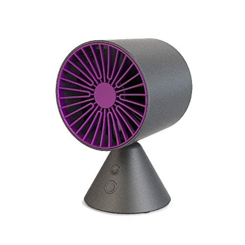 QGT Electric Fans FREEDO Multi-function Adjustable Free Shaking Head Design USB Charging Desktop Electric Fan, Support 3 Speed Control (Black) (Color : Black)