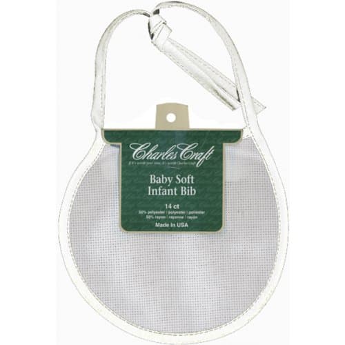 Stitch-A-Bib 6 Inch X7 Inch - White
