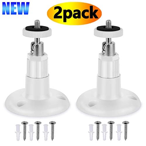 Wyze Cam Pan Wall Mount or Arlo Pro Camera Wall Mount Adjustable Indoor and Outdoor 360 Degree Swivel Ceiling Mount Bracket for Arlo Cam and Arlo Pro, Arlo Pro 2, Arlo Go, Arlo Security Light or Other