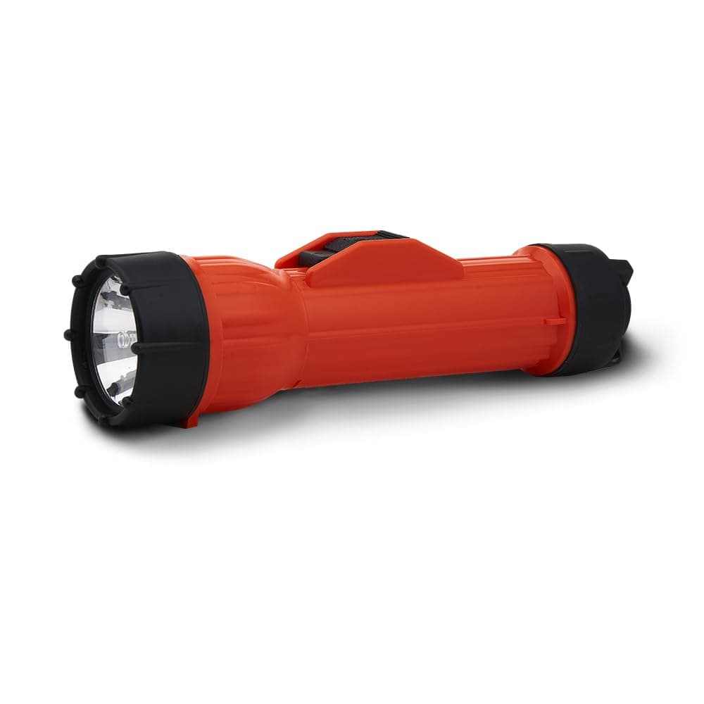 2124 | Intrinsically Safe, Water-Resistant 3D Cell Incandescent Flashlight – Unbreakable, Emergency Light for Hazardous Environments | 80 Lumens, 100 Meter Beam | Industrial LED Torch (2217-LED)