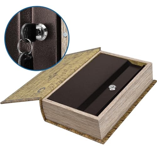 Barska CB12480 Key Lock Antique Map Diversion Book Safe Lockbox