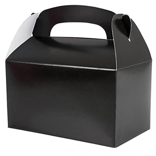 Black Party Treat Boxes (Pack of 12)