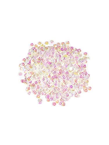 Cousin DIY Crystal Iridescent 5mm Cupped Sequins, 800pc, Plastic Resin