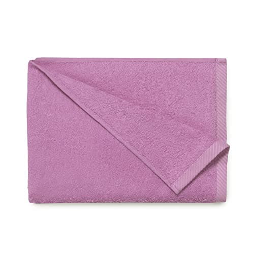 Top Towel - Plus - Large bath towels - Bath towels - 2 face towels or bidet - 30x50cm - 100% cotton - Mauve
