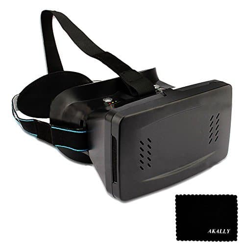 Akally 3D VR Headset Glasses Virtual Reality Mobile Phone With Magnet Google Cardboard 3D Movies Games with Resin Lens for 4.7-6.0 Inch Cellphones