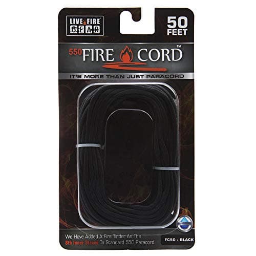 Live Fire 550 FireCord - 50 Feet - Black