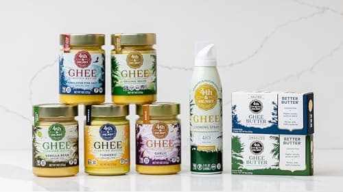 Original Grass Fed Ghee Butter by 4th & Heart, 32 Ounce, Keto, Pasture Raised, Non-GMO, Lactose and Casein Free, Certified Paleo