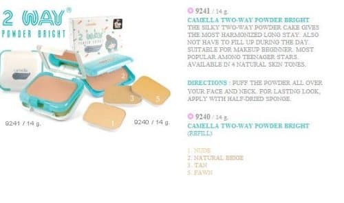 Camella Two-way Powder Bright ,14 G