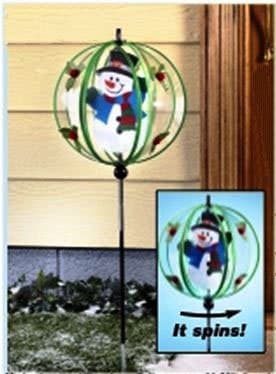 GARDEN WIND SPINNERS ADORABLE 44" SNOWMAN