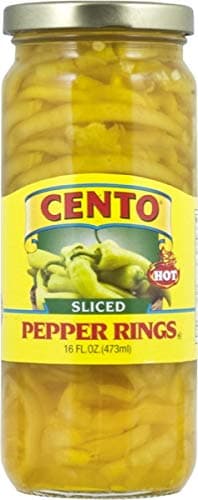 CentoSliced Hot Banana Peppers, (2)- 16. oz. Jars