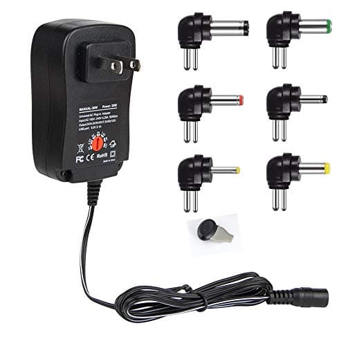 FKYTION 30W 3V-12V Multi-Voltage Switching Power Supply with USB Adjustable Universal AC Adapter USB Charging Device for Used in Home Electronic Router Speaker CCTV Camera etc. (30W 3V-12V)