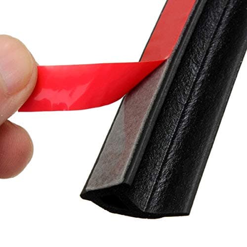 M M SEALS A177-16F Universal P Shape Rubber Seal Weather Strip Hollow Door Window Edge Moulding Trim Decorate Weatherstrip (16 Feet)