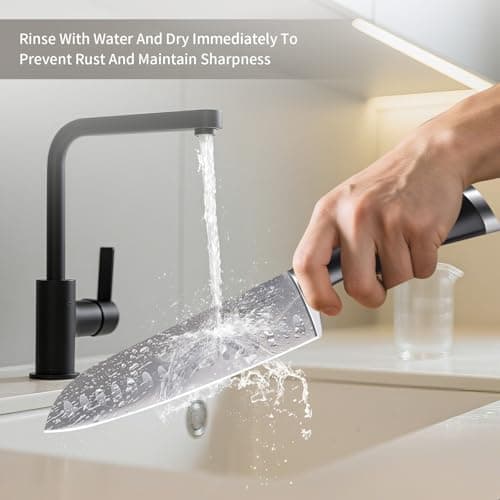 Knife Set, MAD SHARK 5-Piece Kitchen Knife Set with, Best Quality German High Carbon Stainless Steel Knife, Ultra Sharp, Ergonomic Handle Home Cooking Perfect Cutlery Set Gift