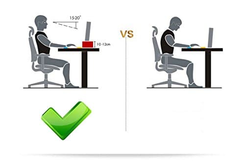 Assemblable Wooden Laptop Notebook Computer Monitor Riser Stand Office Desktop Storage Wood Monitor Base Neck Guard Storage Rack Organizer Cherry Wood