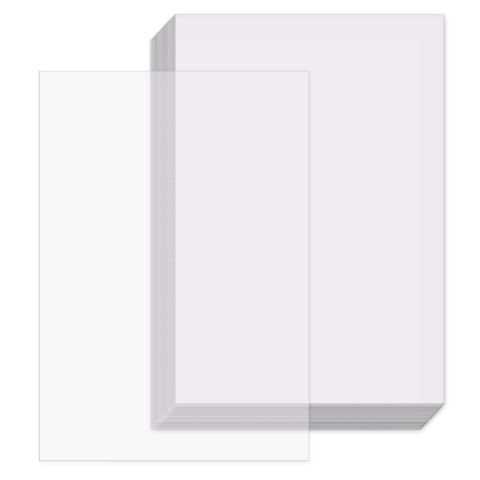 OSDUE Tracing Paper - 50 Sheets (53gsm) A4 Clear Drafting Paper for Design Sketching, Drawing, Calligraphy, Graphic Scrapbooking & Dressmaking