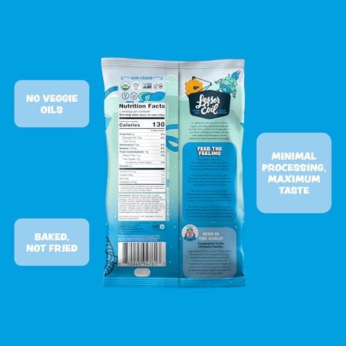 LesserEvil Ranch Rocket Ship Space Balls, Premium Quality, Minimally Processed, No Vegetable Oil, 5 oz, Pack of 3