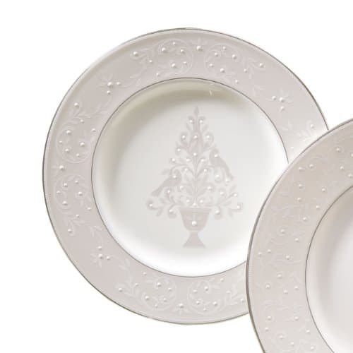 Lenox Opal Innocence Tree Accent Plate,White,Accent Plate, Tree