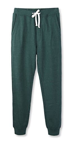 HETHCODEMens Classic Fit Basic Fleece Closed-Bottom Pocketed Active Sports Joggers Sweatpants