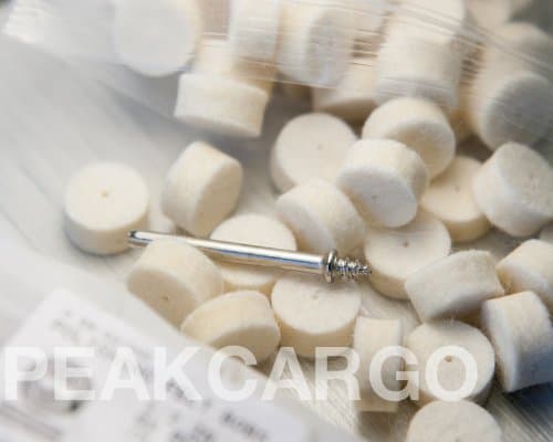 MOREFELT 100 pcs Wool Felt Polishing Buffing Wheels 1/2" (13mm) Replacement for Rotary Dremel 414