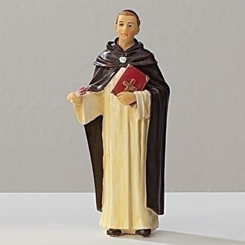 Roman Giftware Inc., Patrons & Protectors, 4" H ST Thomas Aquinas Figure,Religious, Inspirational, Durable (4x1x4)