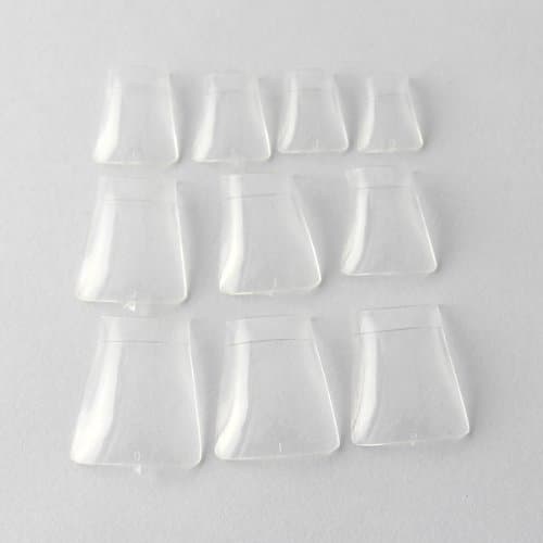 JOVANA 500 Clear Duck Nail Tips Wide False Nail Tips Acrylic Nail
