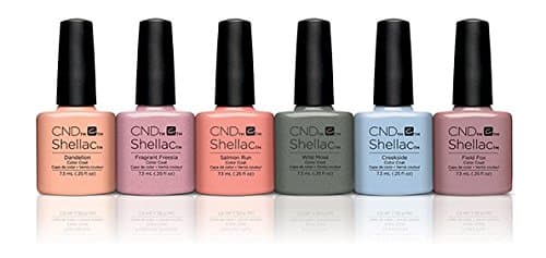 CND Shellac Kit, Flora and Fauna Collection 7.3 ml, Pack of 6