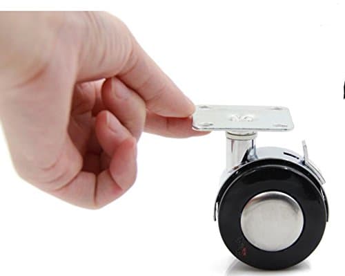 CHACJ Caster, Cabinet castors pulley/coffee table Desk/computer table with braked casters/casters/flat wheel/alloy wheels