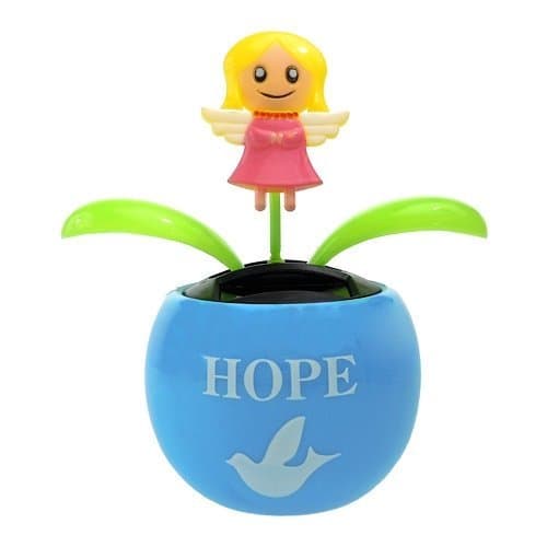 Solar Powered Dancing Angel in Flower (Hope)