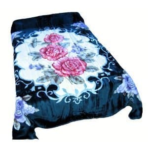 Queen 3 Opial Flower Korean Mink Blanket