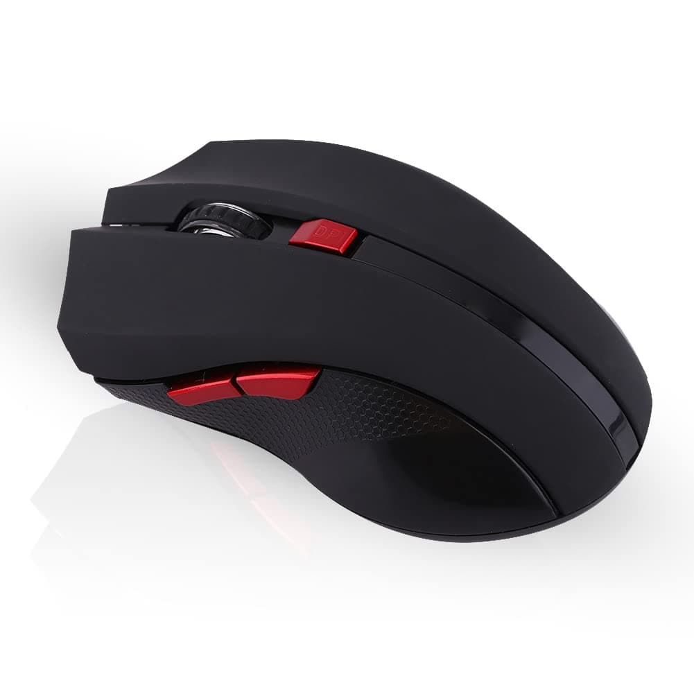 Zopsc Gaming Mouse,2.4G 6 Keys 2400DPI Ajustable Gaming,USB Long Battery Life Optical Mouse for PC Laptop Desktop Computers, Plug and Play