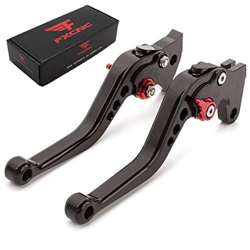 FXCNC Adjustable Short Brake Clutch Levers Compatible with YFZ 450 2007-2009, YFZ 450 2012-2013, YFZ450R 2009-2020, YFZ450X 2010-2011, Raptor 125 YFM125R 2011-2013