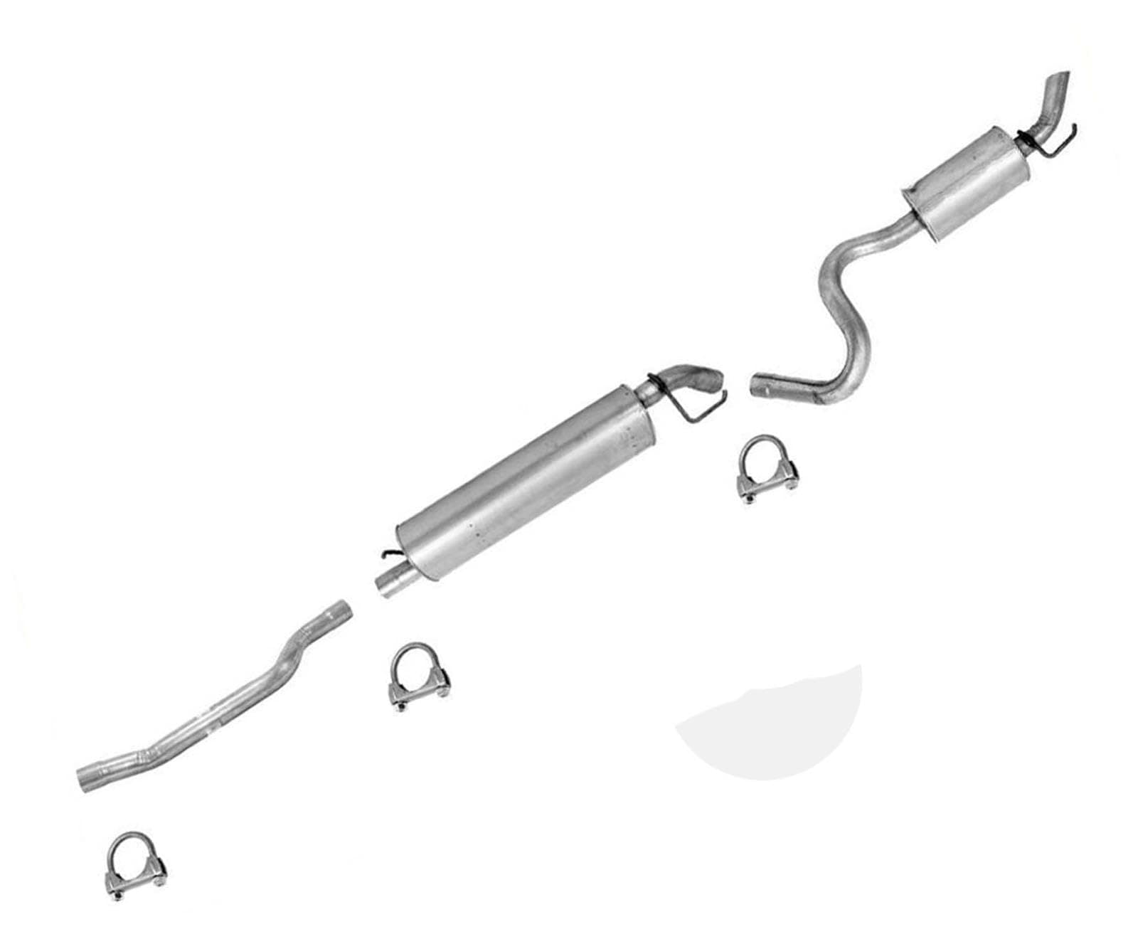 Resonator Pipe Muffler Tail Pipe Replacement Parts for Dodge Durango 4.7L 2004 2005 2006 2007